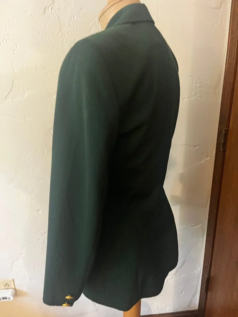 Vintage ESCADA by Margaretha Ley Green Wool Blazer Size 34